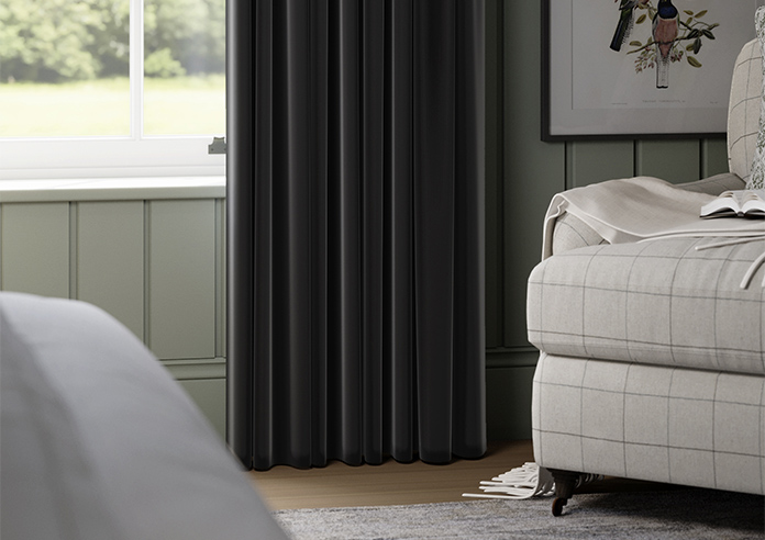 Luxe Velvet, Charcoal - Made to Measure Curtains - Image 5